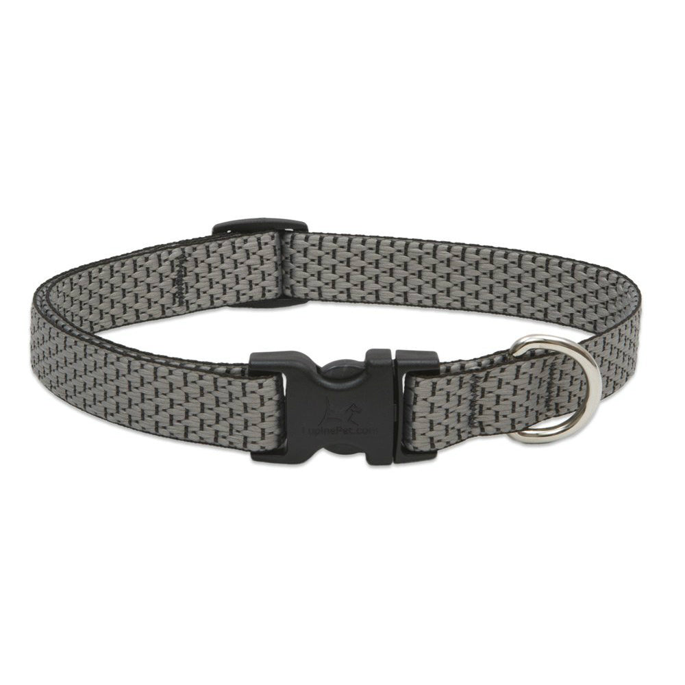 Lupine 36501 ECO Adjustable Collar for Small Dogs, Granite, 3/4" x 9-14"