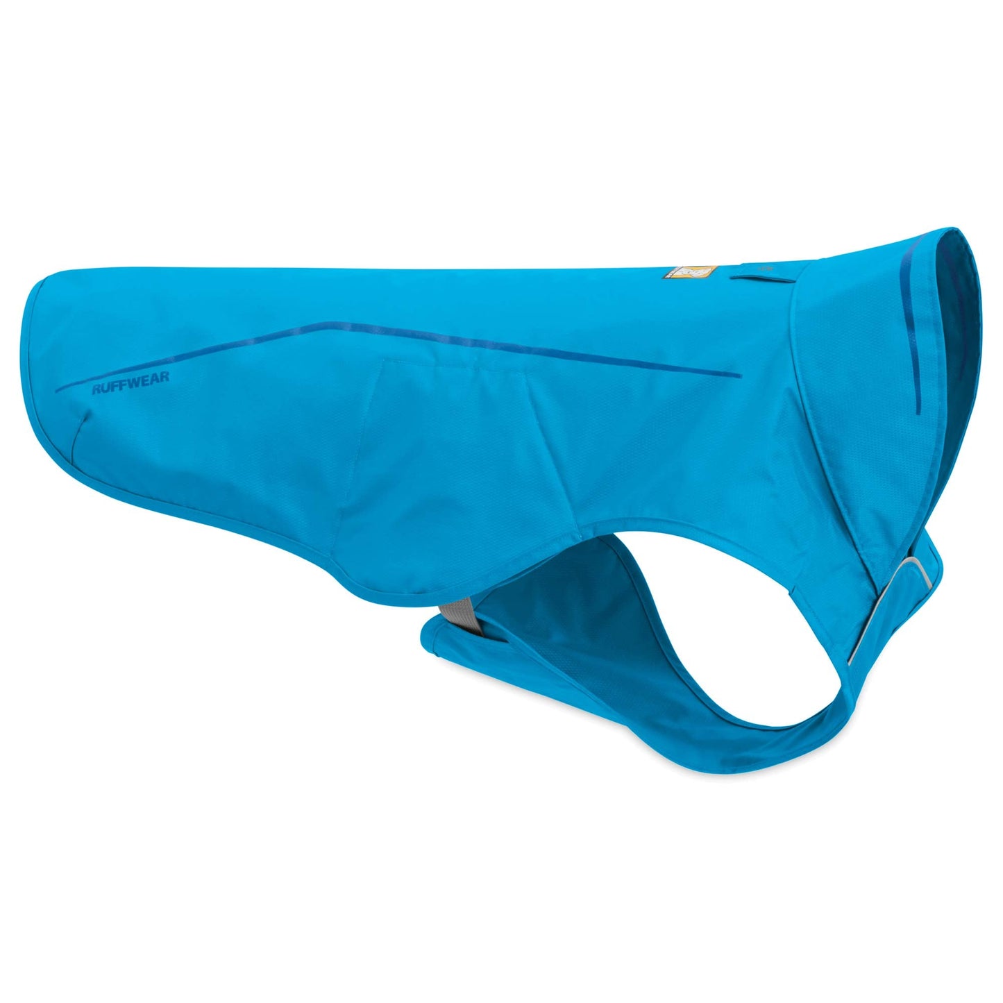 Ruffwear Waterproof Rain Coat for Dogs, Large Breeds, Size: Large, Blue Dusk, Sun Shower, 05302-407L