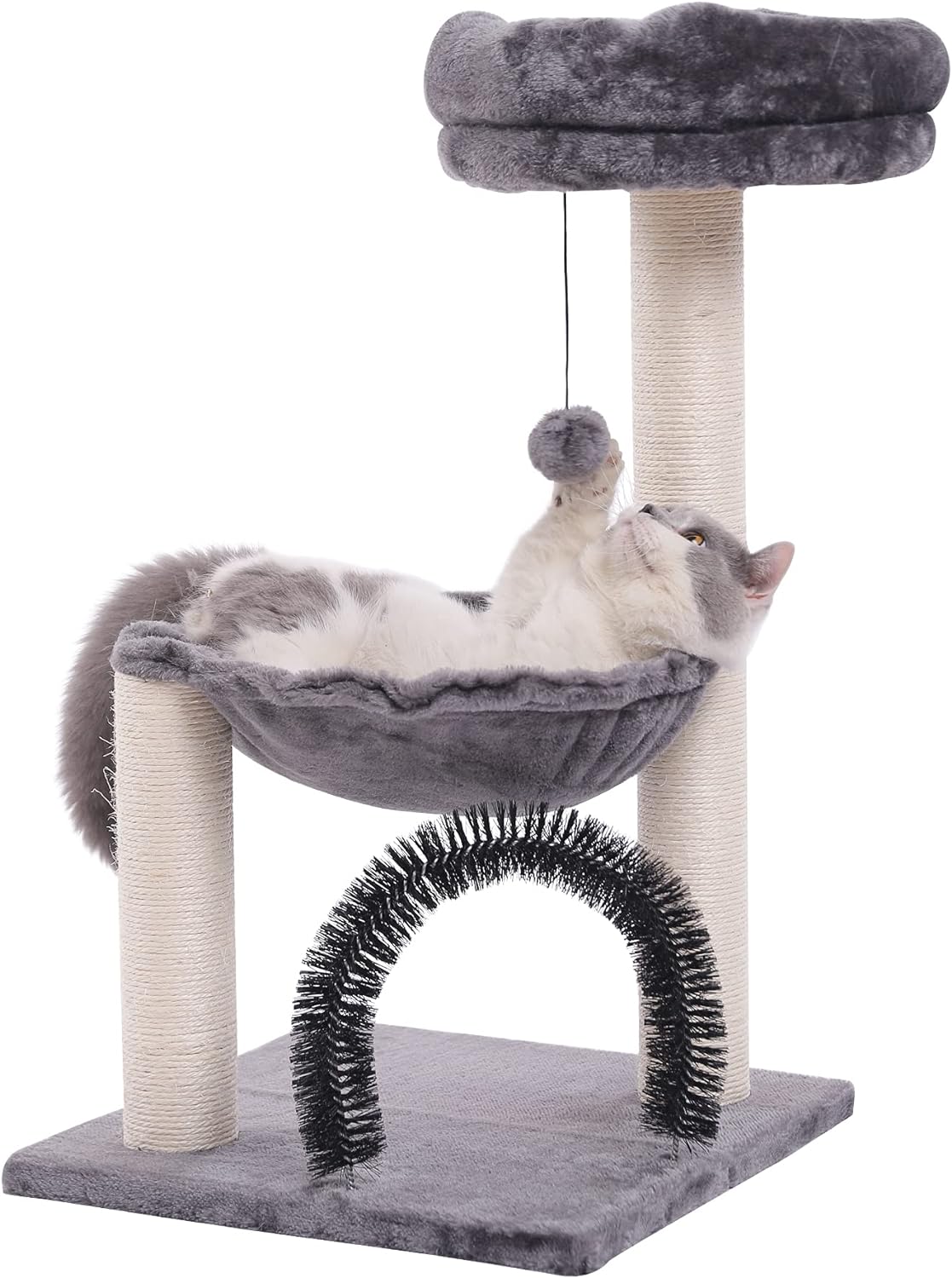 cat Tree,27.8 INCHES cat Tower for Indoor Cats, Multi-Level Cat Tree with Scratching Posts