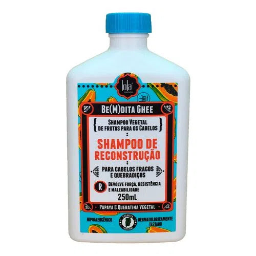 Be(m)dita Ghee Papaya and Vegetable Keratin - Reconstruction Shampoo 250ml - Lola Cosmetics