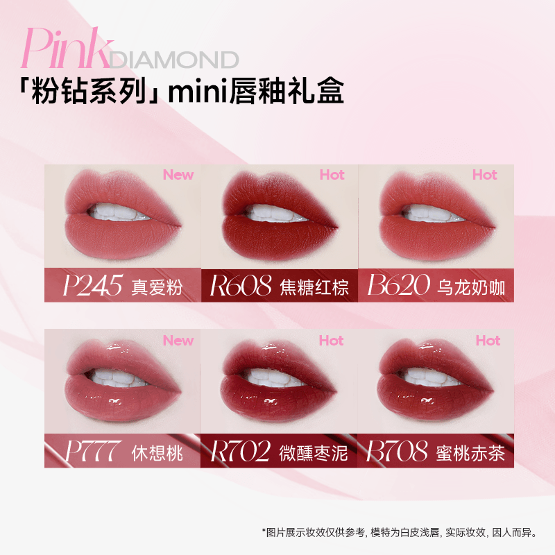 Colorkey Pink Diamond Mini Lip Gloss Set with Simon Gongjun KLQ116