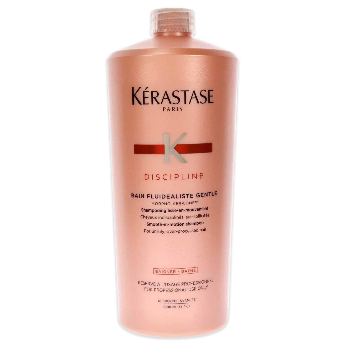 Discipline Bain Fluidealiste No Sulfates Smooth-in-Motion Shampoo by Kerastase for Unisex - 34 oz Shampoo