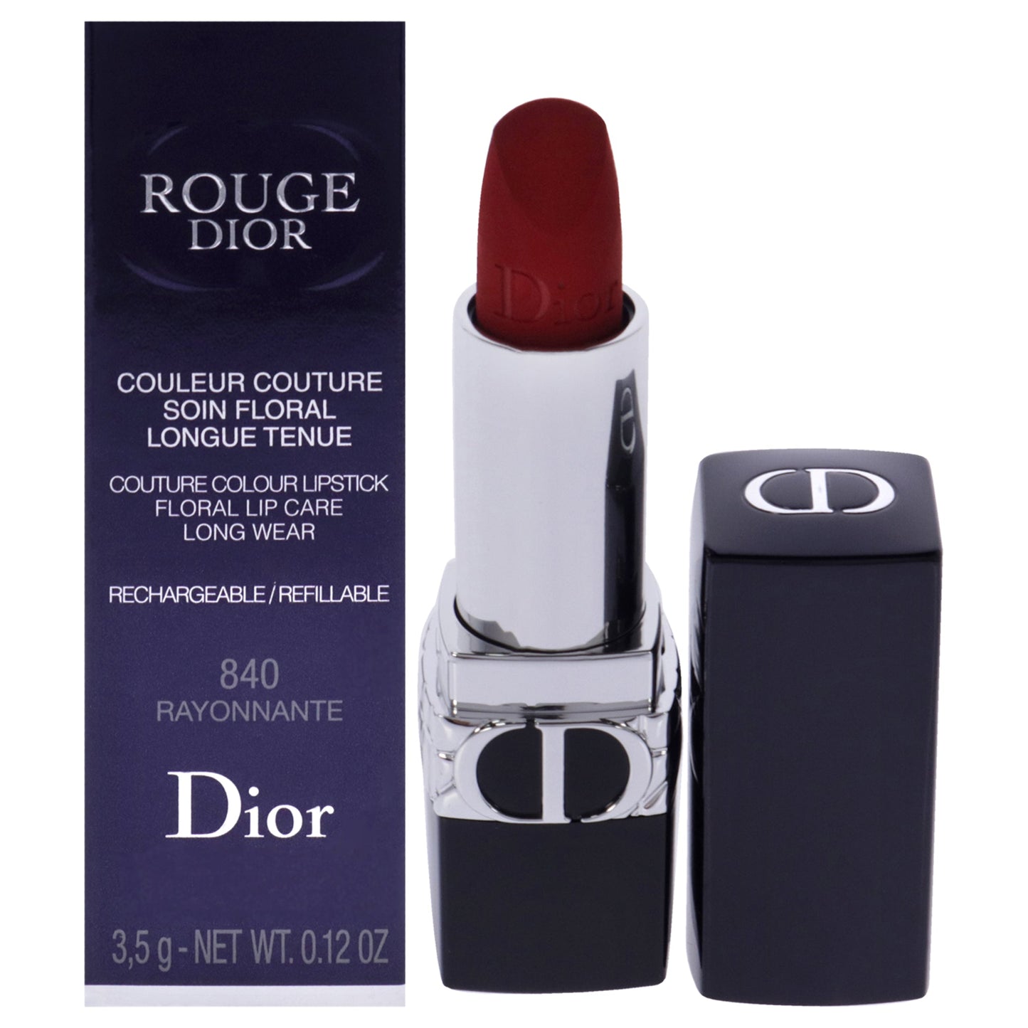 Rouge Dior Velvet Lipstick - 840 Rayonnante by Christian Dior for Women - 0.12 oz Lipstick