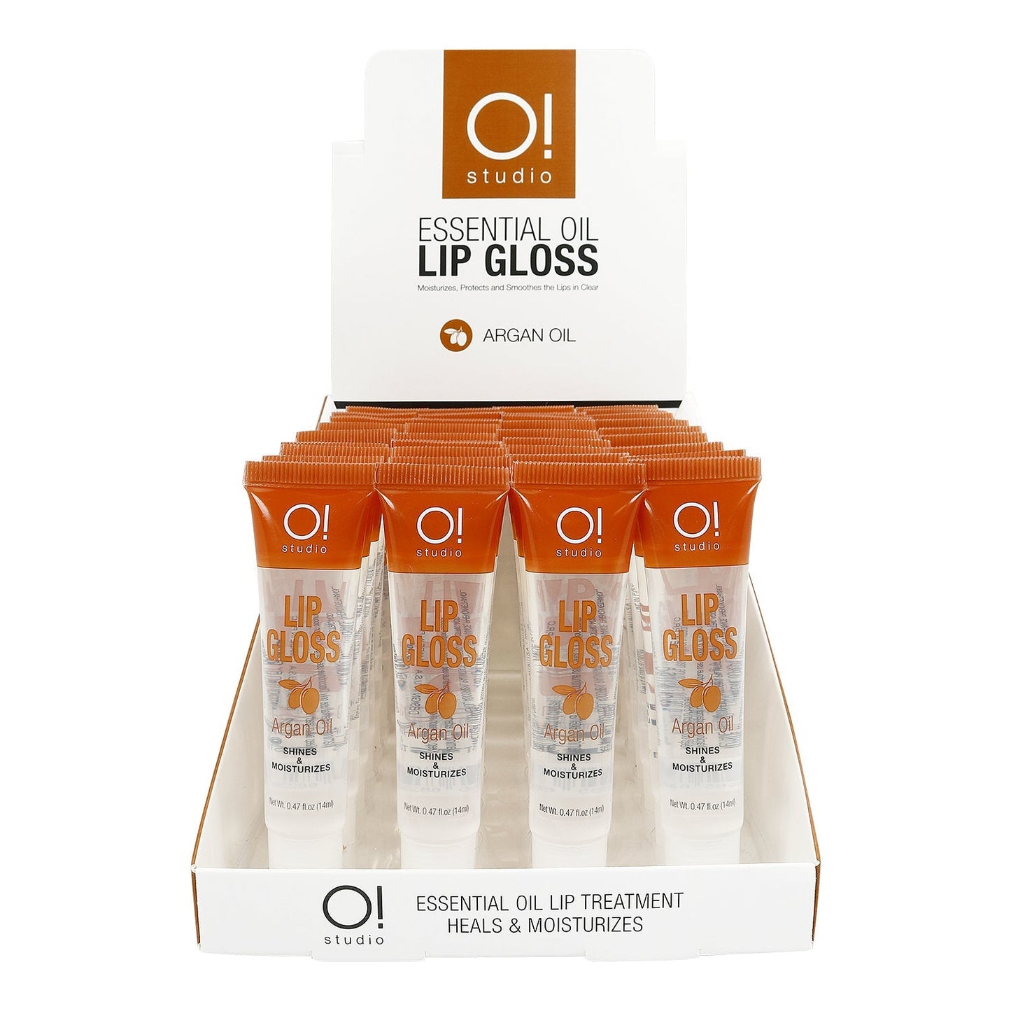 O Studio Shines and Moisturizes Lip Gloss Argan Oil 36Pcs / 1DP