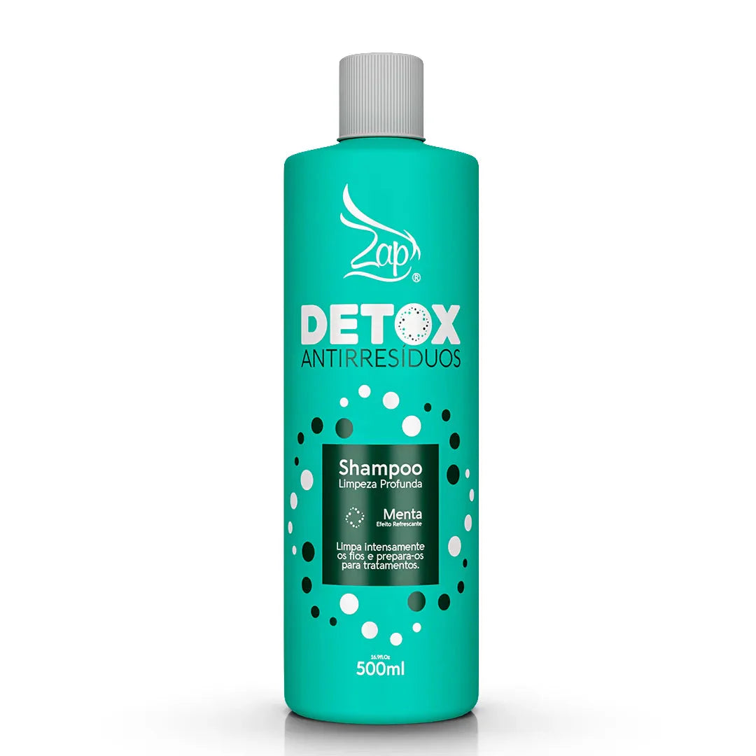 Brazilian Detox Anti Residue Deep Cleaning Hair Shampoo 500ml - Zap Cosmetics