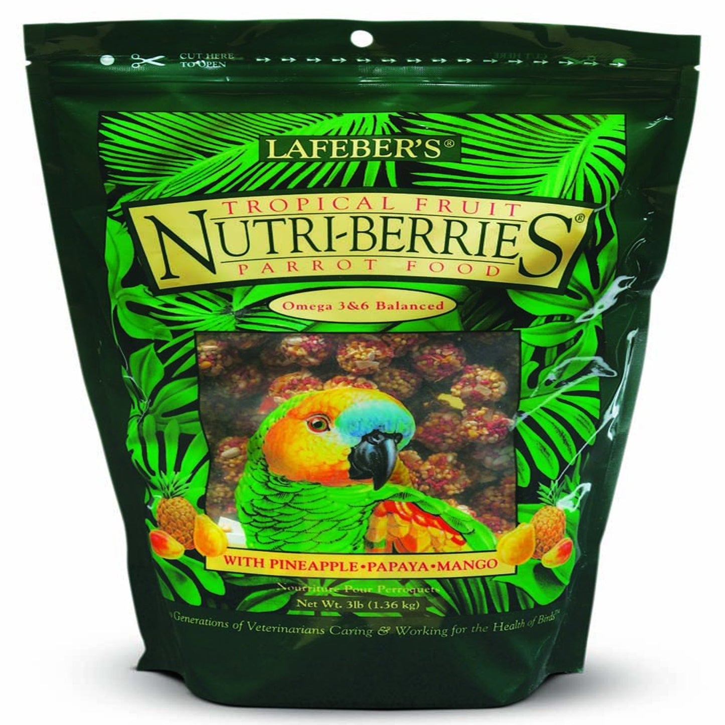 Lafeber Company Tropical Fruit Nutri-Berries Parrot Food 3 lb