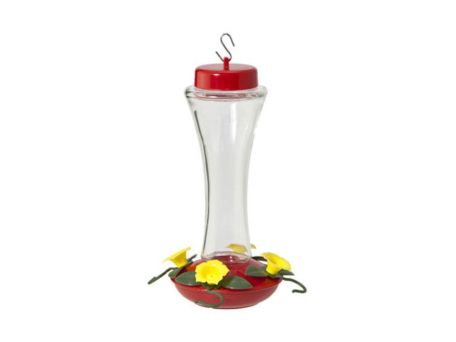 Audubon™ NA35231 Clear Glass Swirl Optic Hummingbird Feeder, 16 Oz