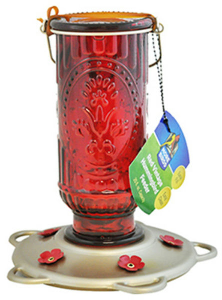 More Birds™ 60  Red Vintage Hummingbird Feeder, 20 Oz
