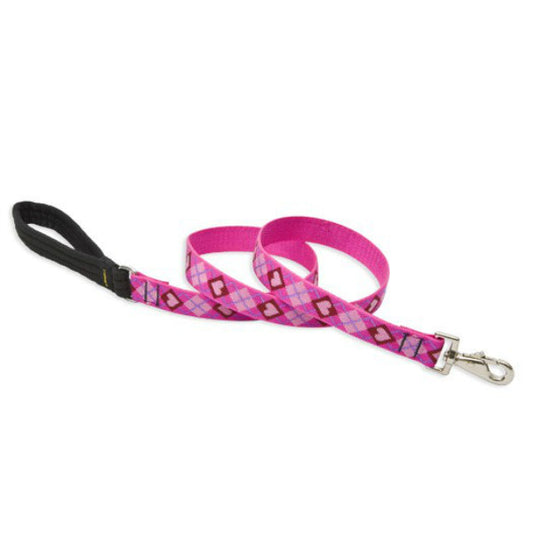 Lupine 14259 Originals Padded Handle Large Dog Leash, Puppy Love, 1" x 6'