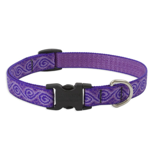 Lupine 96901 Originals Adjustable Collar for Small Dogs, Jelly Roll, 3/4"x9-14"