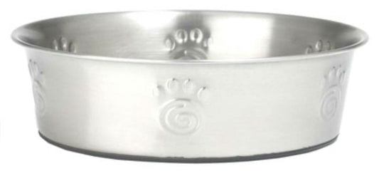 PetRageous Designs® 60050 Cayman Classic Stainless Steel Non-Skid Bowl, 3-Qt
