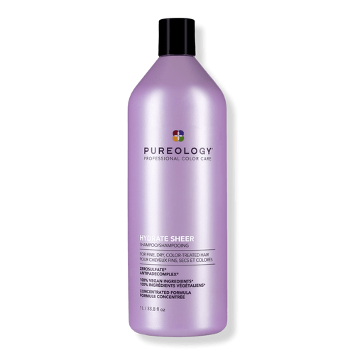 Pureology hydrate sheer shampoo and conditioner 33.8Oz - Palace Beauty Galleria