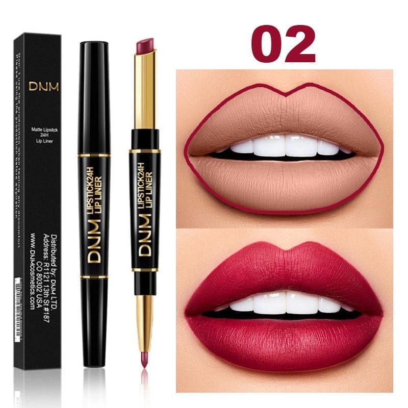 Double Ended Matte Lipstick Long Lasting Waterproof Lipsticks