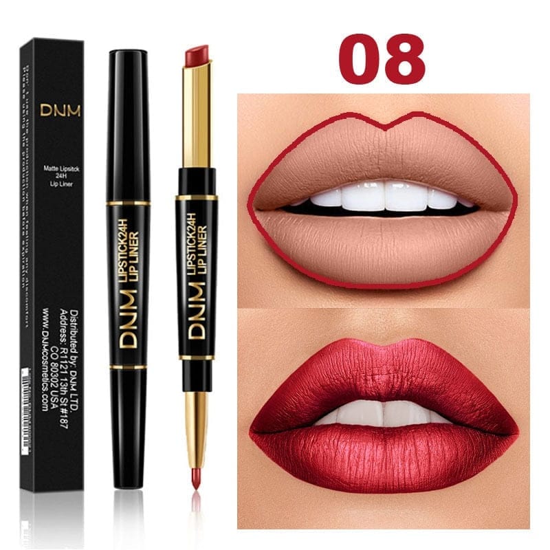 Double Ended Matte Lipstick Long Lasting Waterproof Lipsticks