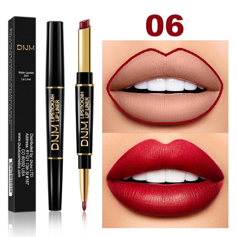 Double Ended Matte Lipstick Long Lasting Waterproof Lipsticks