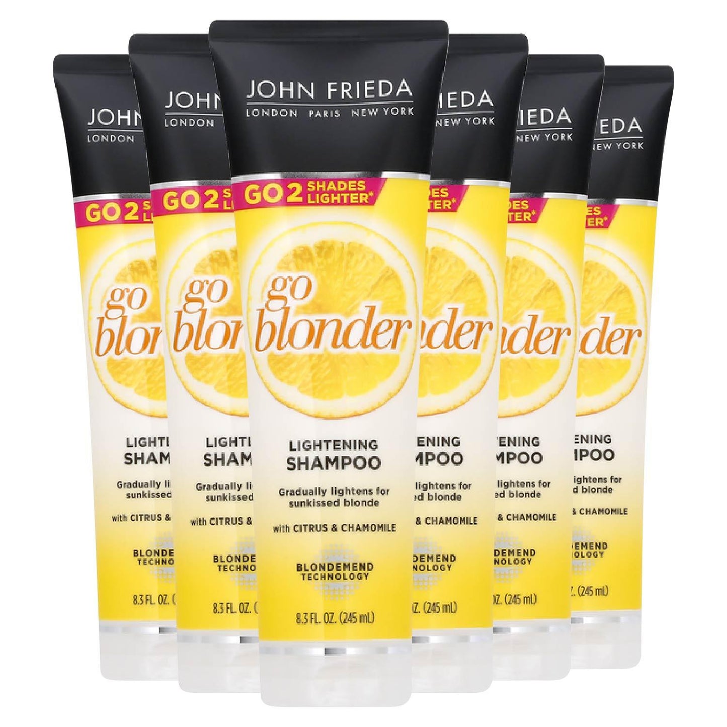 John Frieda - Sheer Blonde, Go Blonder, Lightening Shampoo - 8.3 Oz - 6 Pack