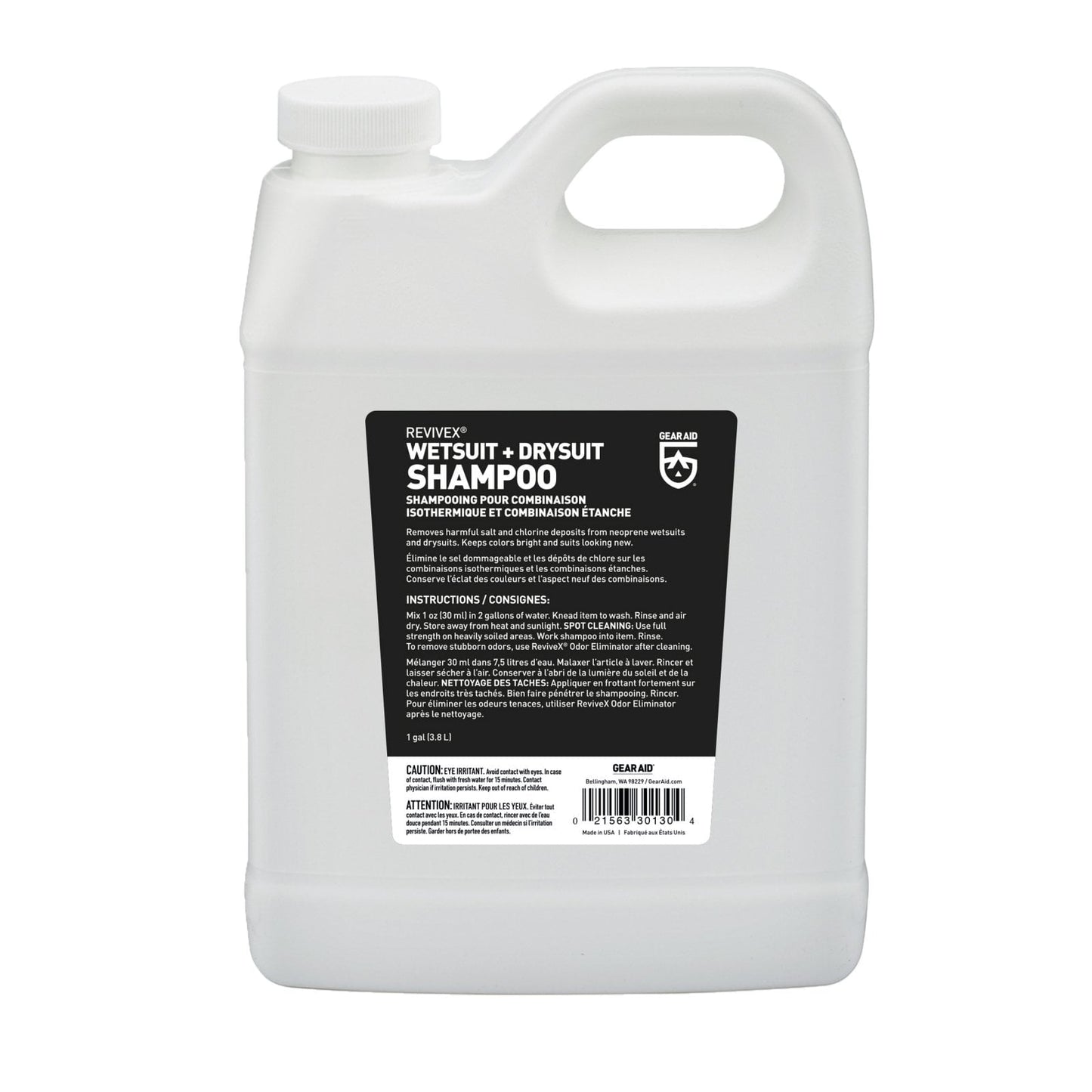 Gear Aid Revivex Wetsuit Drysuit Shampoo Conditioner for Neoprene Gear 1 Gallon
