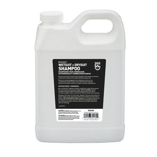 Gear Aid Revivex Wetsuit Drysuit Shampoo Conditioner for Neoprene Gear 1 Gallon