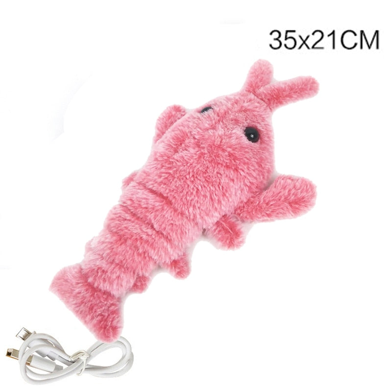 Electric Jumping Cat toy Shrimp Moving Simulation Lobster Electronic Plush Toys For Pet dog cat Children Stuffed Animal toy - YourStore YourStore janette_blakely 0 Electric Jumping Cat toy Shrimp Moving Simulation Lobster Electronic Plush Toys For Pet dog cat Children Stuffed Animal toy