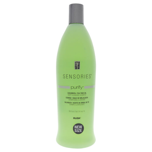 Sensories Purify Cucurbita Tea Tree Oil Shampoo by Rusk for Unisex - 35 oz Shampoo