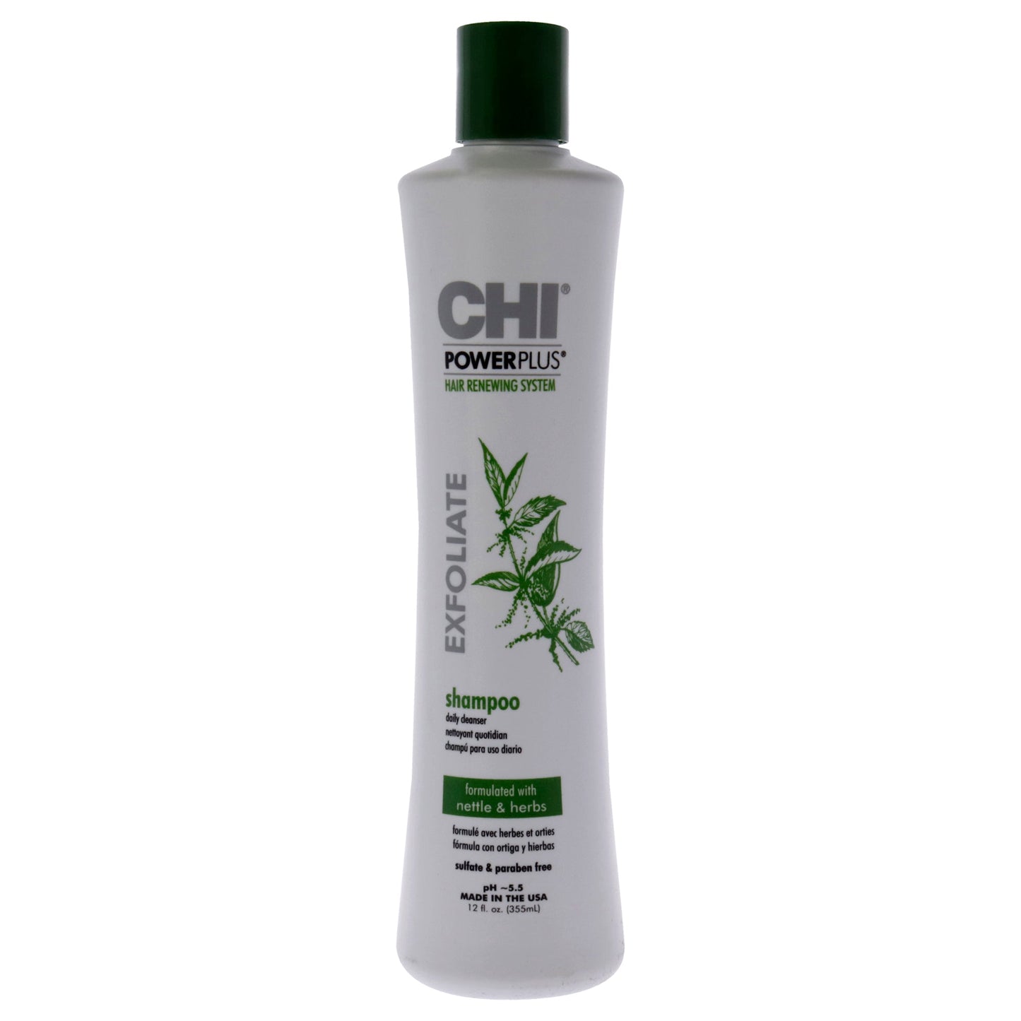 Power Plus Exfoliate Shampoo by CHI for Unisex - 12 oz Shampoo
