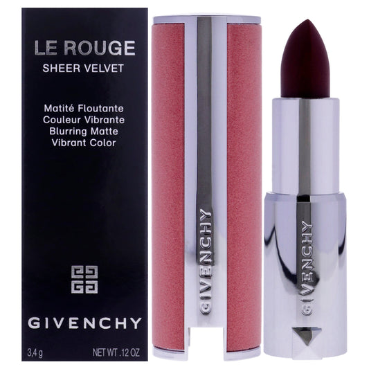 Le Rouge Sheer Velvet Matte Lipstick - N39 Rouge Grenat by Givenchy for Women - 0.11 oz Lipstick