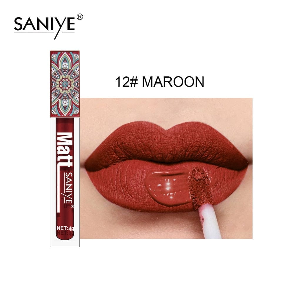 Nude Lip Gloss Waterproof Liquid Matte Lipstick Long Lasting 4g BENNYS