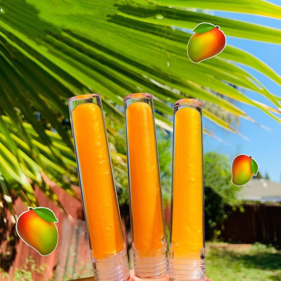 Custom Lip Gloss Clear Long Lasting Tubes 8 pcs