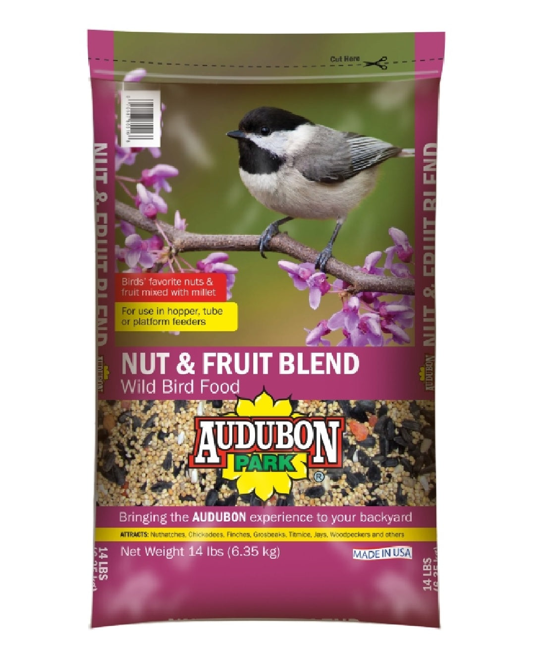 Audubon Park 11874 Fruit & Nut Wild Bird Food, 14 Lbs