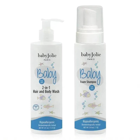 Baby Jolie - Baby Wash Set ( 2-In-1 Body & Hair Wash & Foam Shampoo)