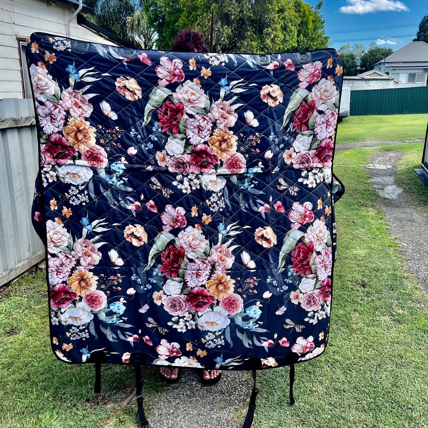 Colorful Blush Dog Car Seat Covers