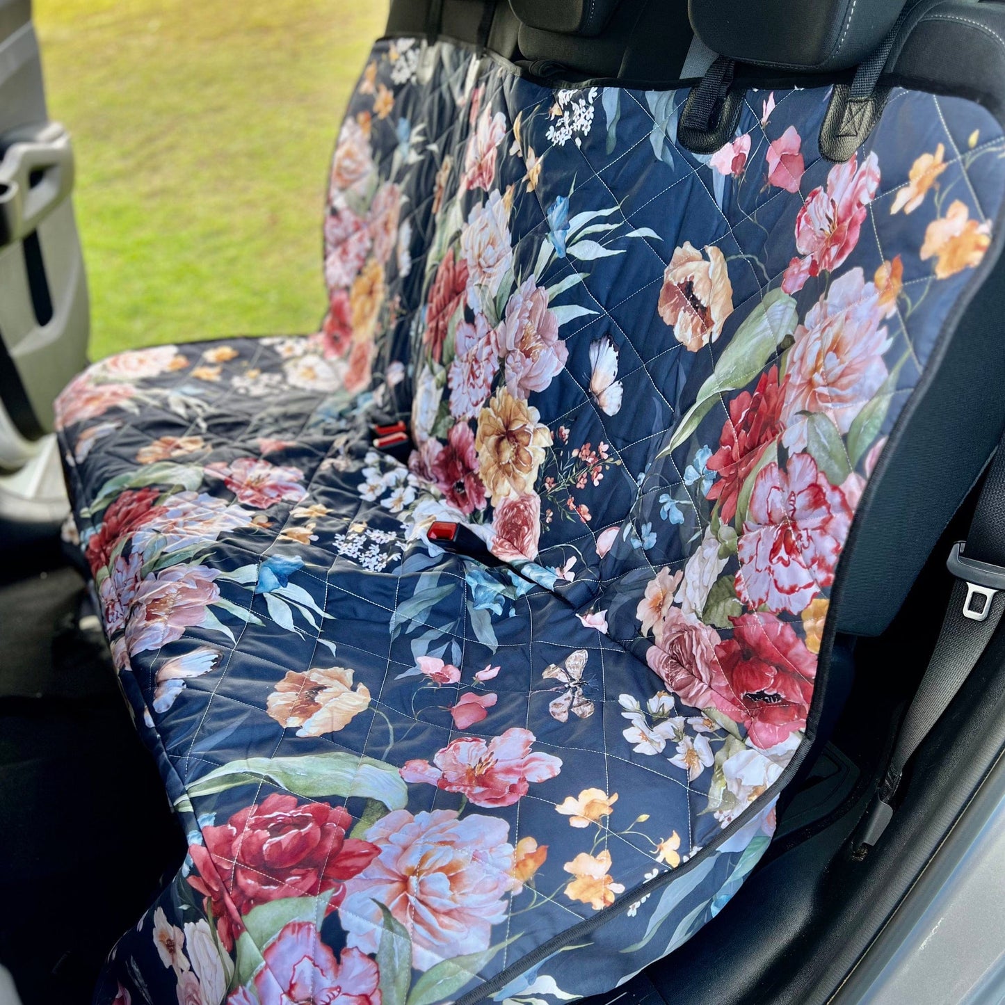 Colorful Blush Dog Car Seat Covers