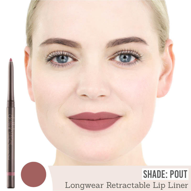 Delilah Delilah Long Wear Retractable Lip Liner in Pout
