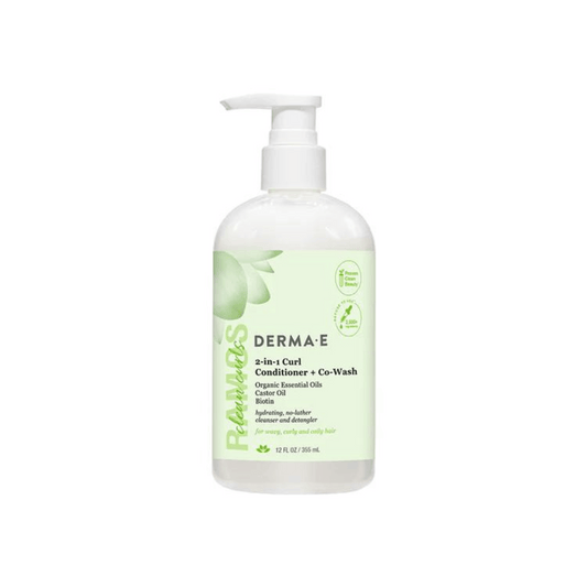 DERMA E 2-in-1 Curl Conditioner + Co-Wash (12 fl oz) #10087513