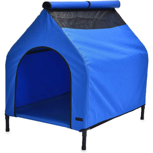 Elevated Portable Pet House Pet Supplies Blue - DailySale