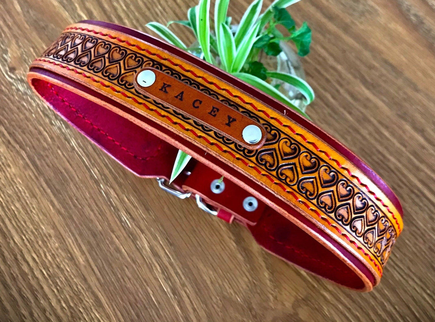 Double Love heart custom layered collar