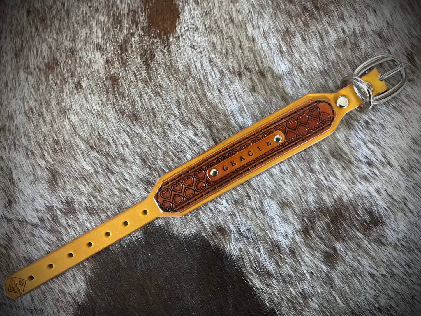 Double Love heart custom layered collar