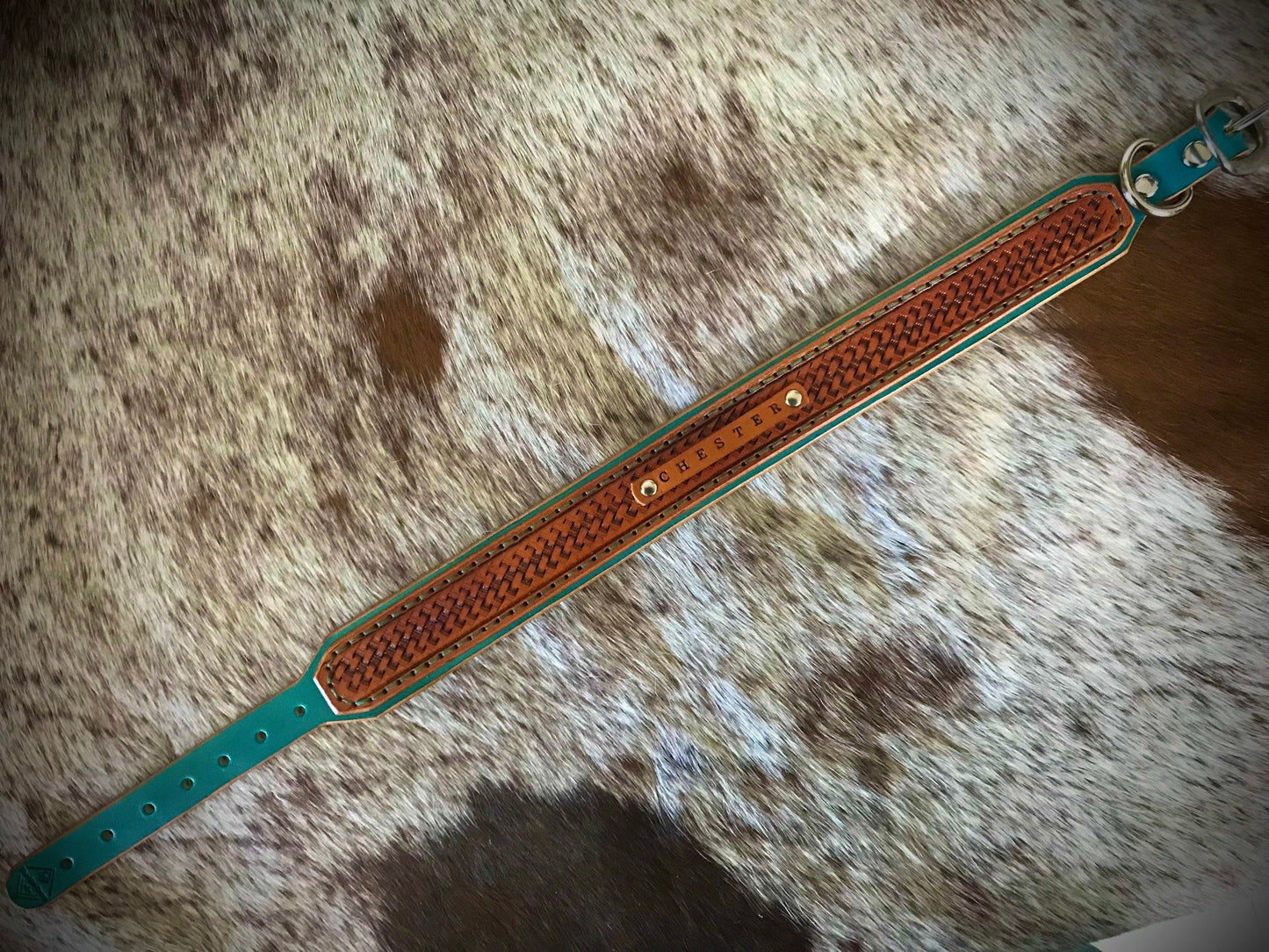 Basket Weave double layered collar