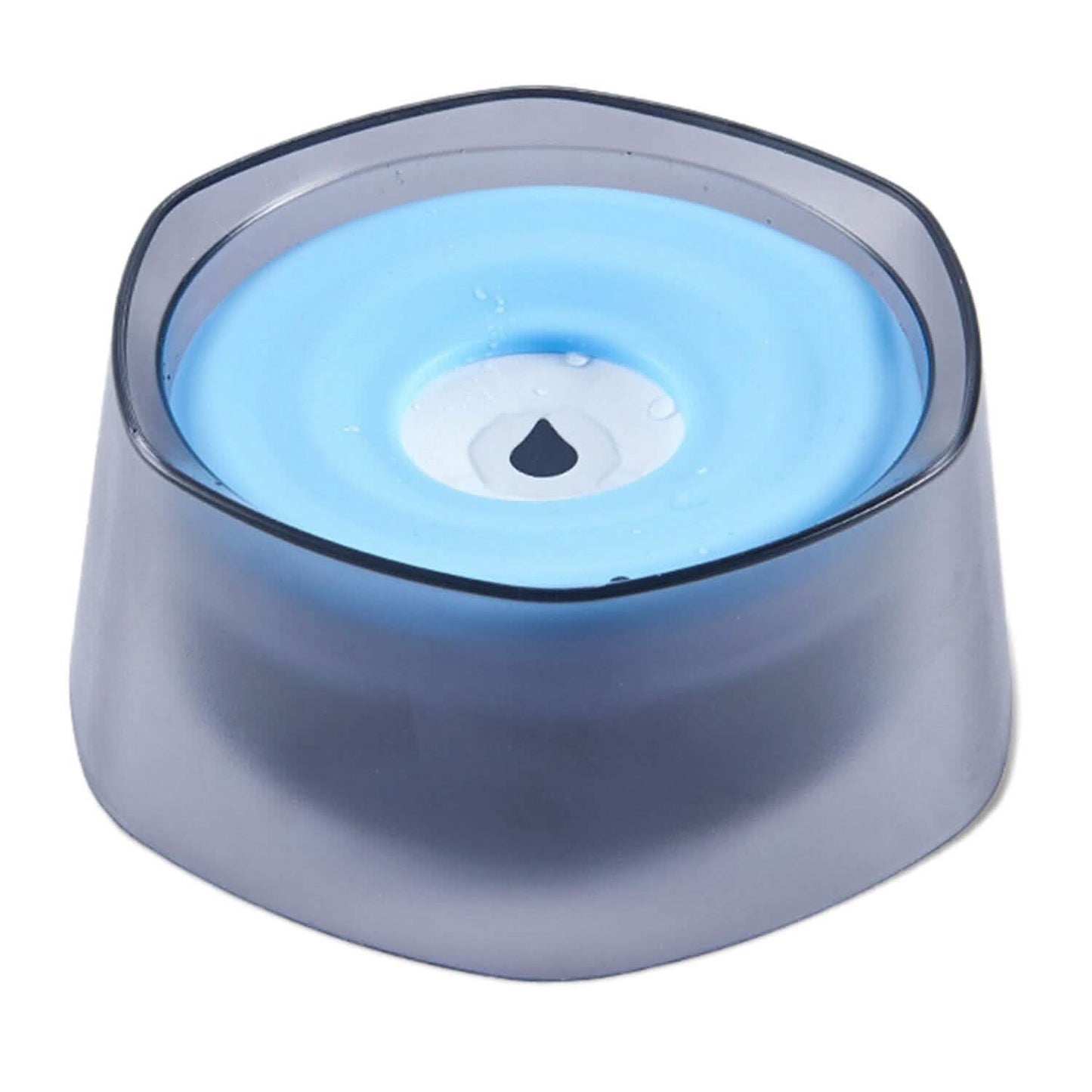 No Spill Dog Cat Water Bowl Spill Proof Slow Water Feeder Pet Supplies Blue - DailySale