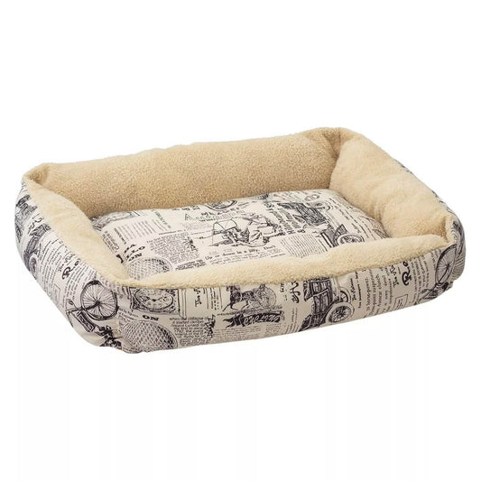 Oxgord Paws & Pals Plush Dog Bed